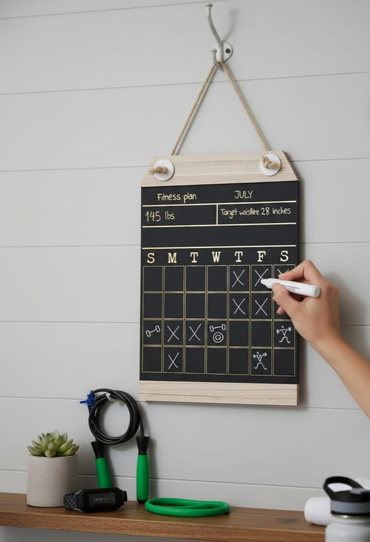 Chalk-Board Fitness Planner