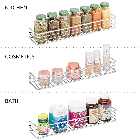 Wall Spice Rack  Organizer Sturdy Spice Shelf Holder